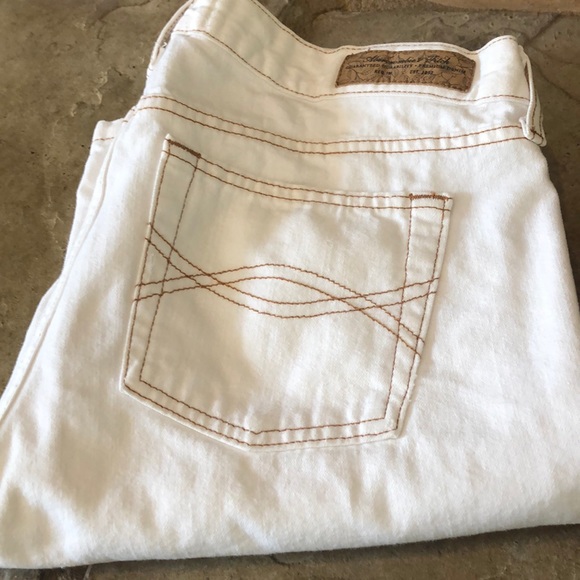 Abercrombie and Fitch White Denim Jeans size 8 - Picture 14 of 14